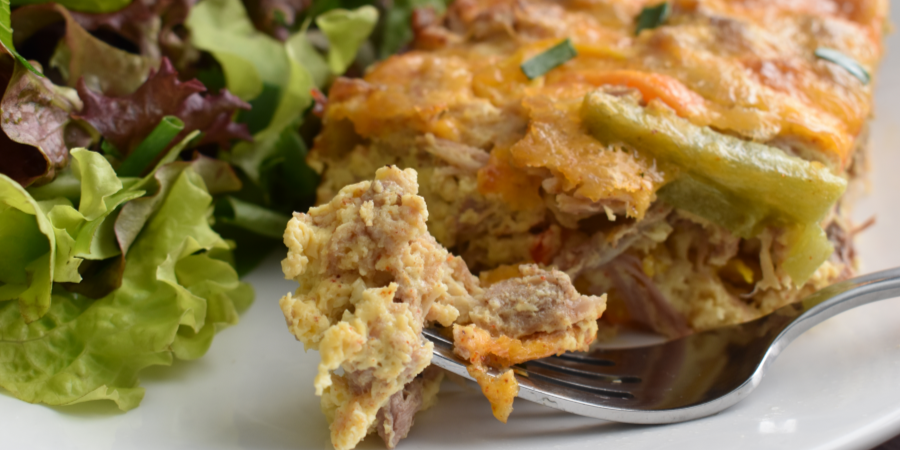 Pork and Pepper Crustless Quiche