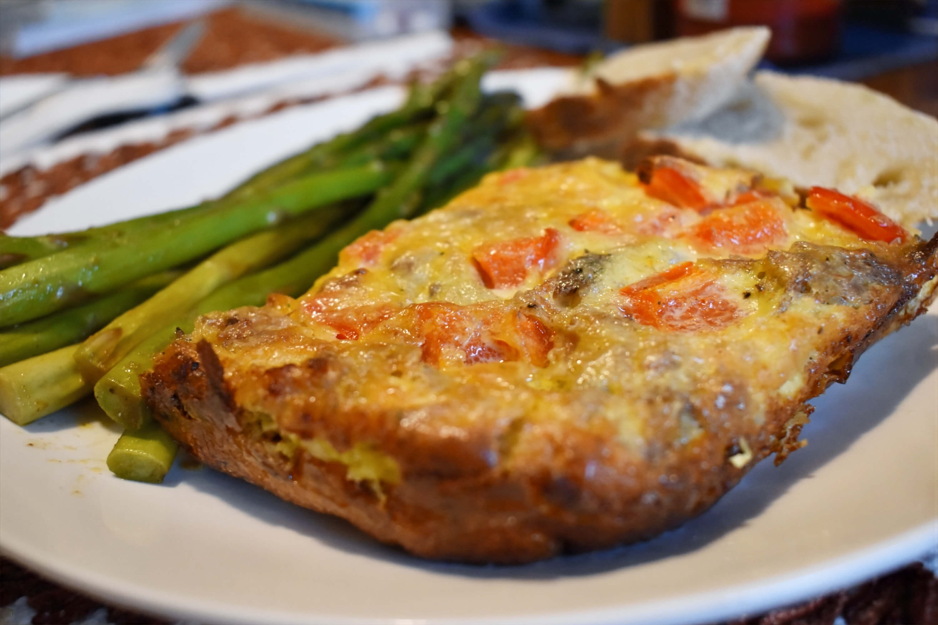 Pork and Pepper Crustless Quiche