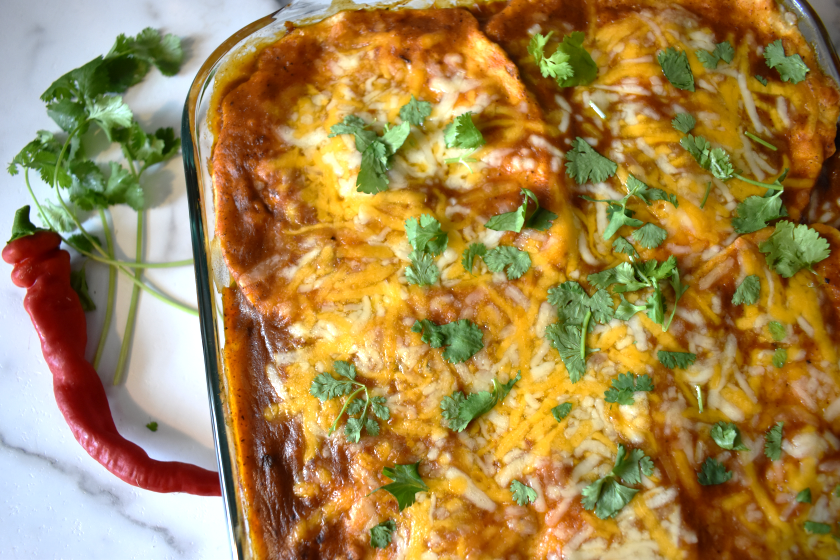 Healthy Chicken Enchilada Casserole