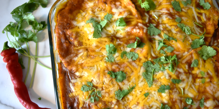 Healthy Chicken Enchilada Casserole