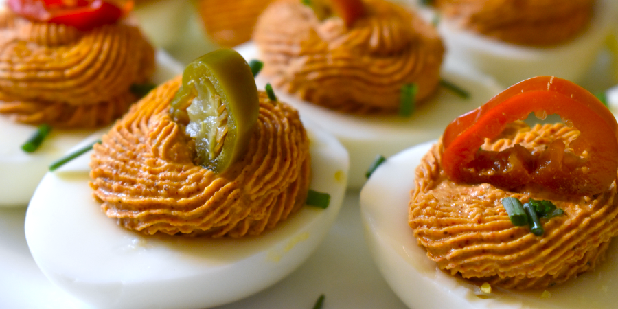 Healthy Deviled Eggs with a Kick