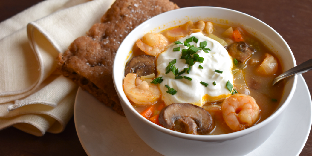 Creamy Shrimp and Mushroom Soup