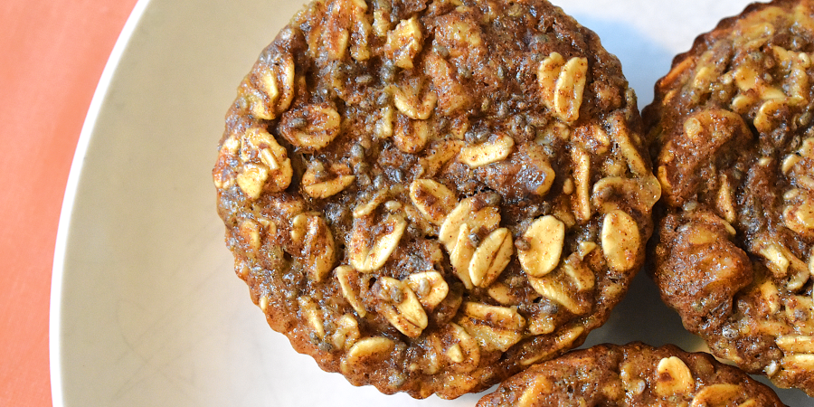 High-Fiber Baked Oatmeal Bites