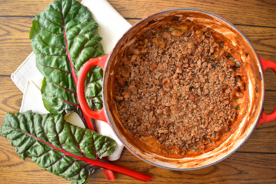 Swiss Chard au Gratin